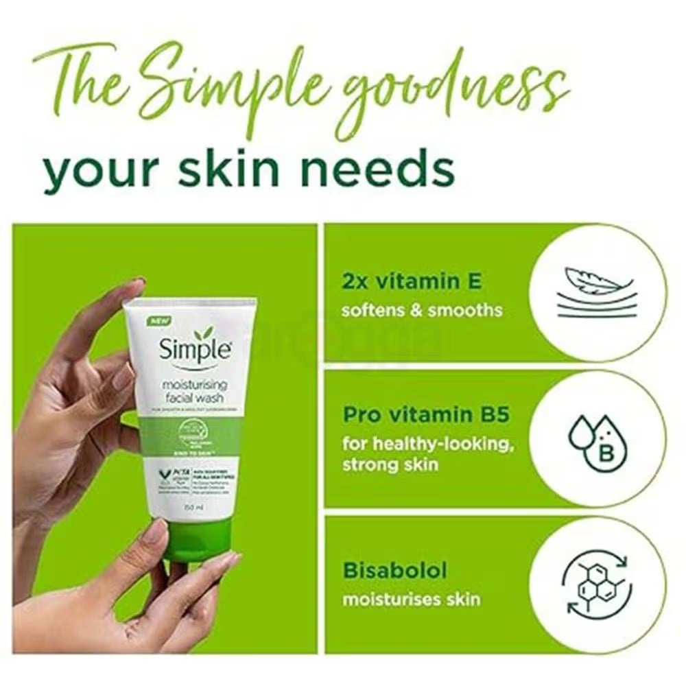 Simple Kind to Skin Moisturising Facial Wash 150ml
